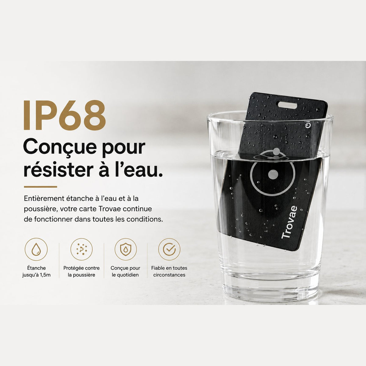 Carte traceur Bluetooth pour portefeuille – Trovae One