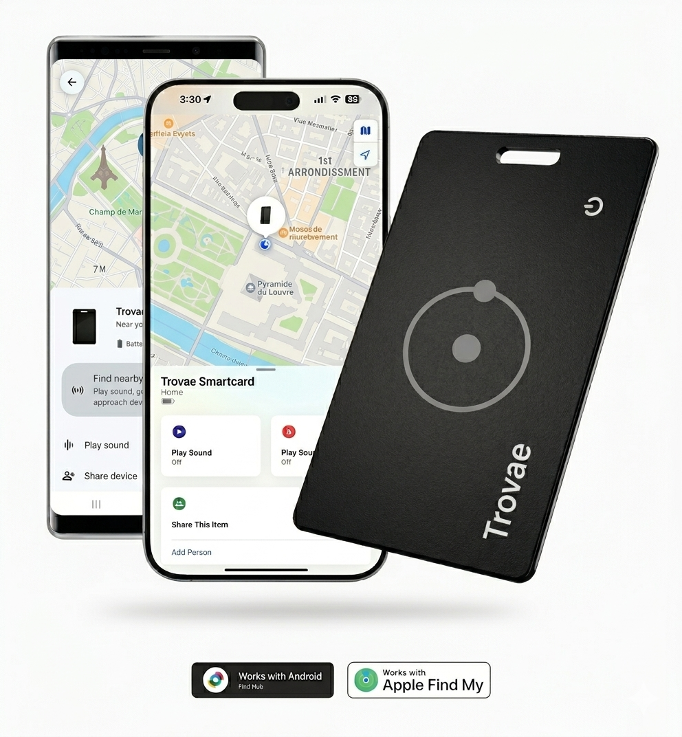 Carte Traceur GPS de Portefeuille Trovae One